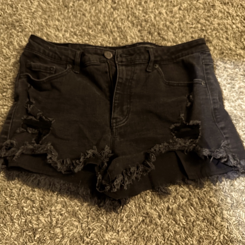 Aeropostale black jean shorts